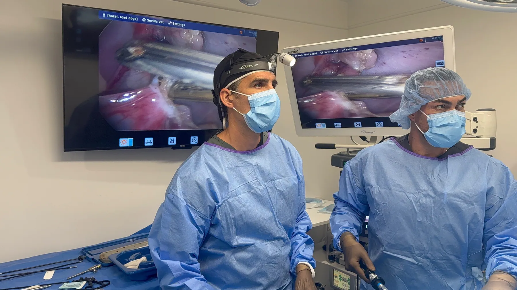 Operating room at Sevilla Veterinary Hospital in Santa Monica
